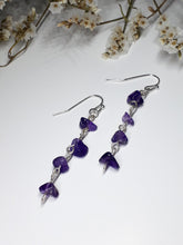 Load image into Gallery viewer, Amy Earrings - Amethyst chip